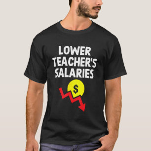 Lower Teachers Salaries Meme Cringe Sarcastic Iro T-Shirt