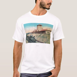 Lower View of Great Northern Depot and Train T-Shirt