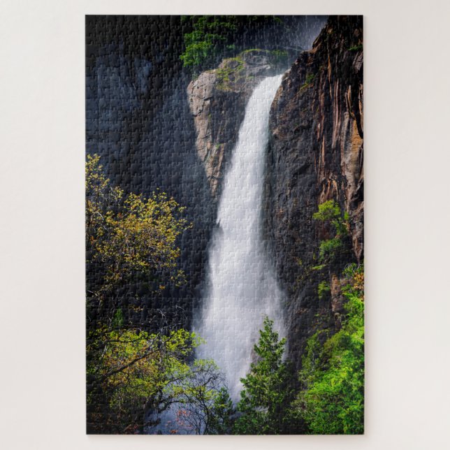 Lower Yosemite Falls Cascading Jigsaw Puzzle (Vertical)