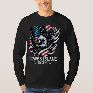 Lowes Island Virginia 4th Of July USA American Fla T-Shirt