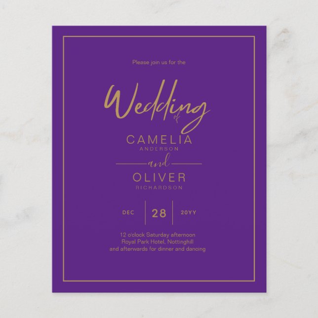 LOWEST BUDGET Gold Text Script Elegant Modern Flyer (Front)