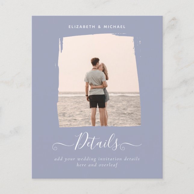 LOWEST BUDGET Modern PHOTO DETAILS Dusty Blue Flyer (Front)