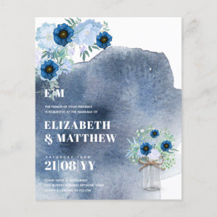 Lowest Budget Wedding FLYERS Boho Floral