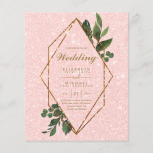 LOWEST BUDGET Wedding Invitations Greenery Frame Flyer