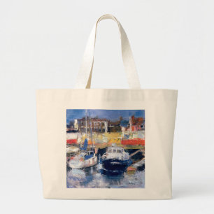 Lowestoft Harbour View Large Tote Bag