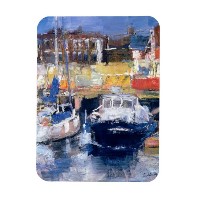 Lowestoft Harbour View Magnet (Vertical)