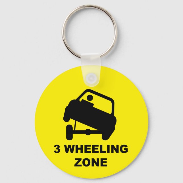 Lowrider 3 Wheeling Zone Key Ring (Front)