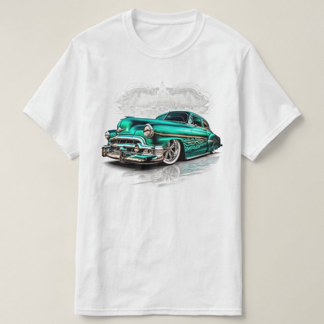 Lowrider Bomb Chevrolet Chevy Low Rider Art T-Shirt (Design Front)