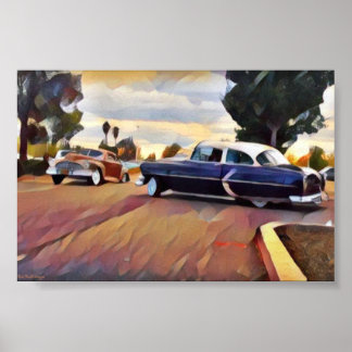 Lowrider Bombs Cruise Low Riders Cruising Cars Poster