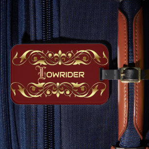 LowRider Car Floor Mat Luggage Tag