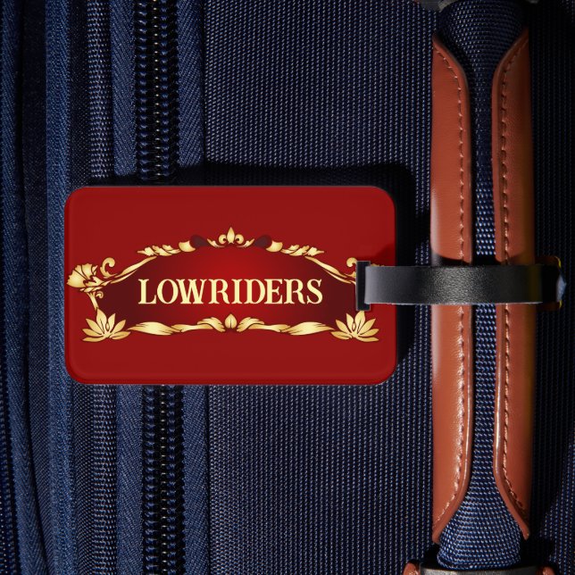 LowRider Car Floor Mat Luggage Tag (Back Insitu 2)