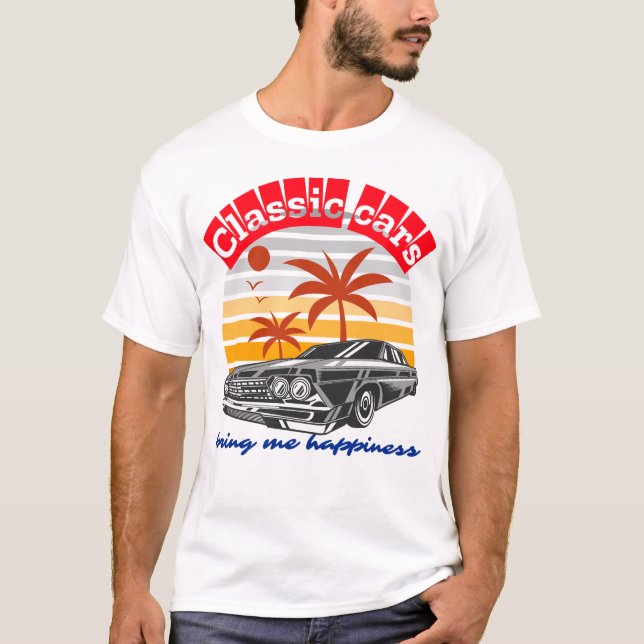 Lowrider classic car Chevrolet Impala T-Shirt (Front)