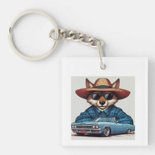 Lowrider Fox Key Ring