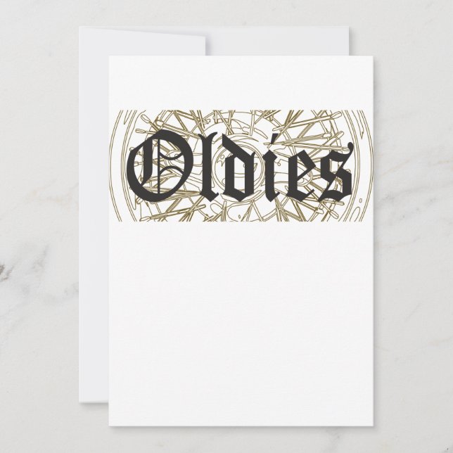 Lowrider Rim Oldies Old School Lowrider Invitation (Front)