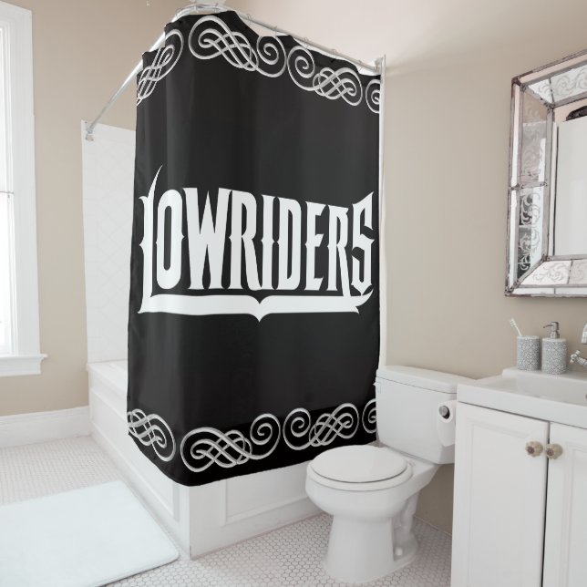 Lowrider Shower Curtain (In Situ)
