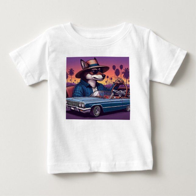 Lowrider Wolfy Baby T-Shirt (Front)