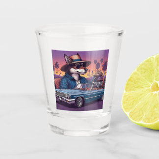Lowrider Wolfy Shot Glass
