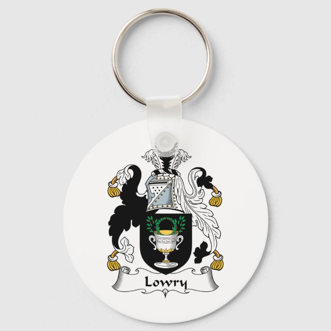 Lowry Family Crest Key Ring (Front)