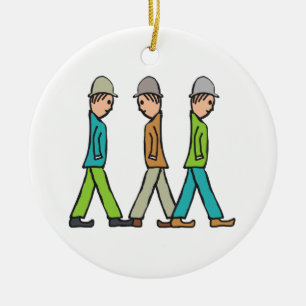 Lowry Matchstick Men Ceramic Tree Decoration