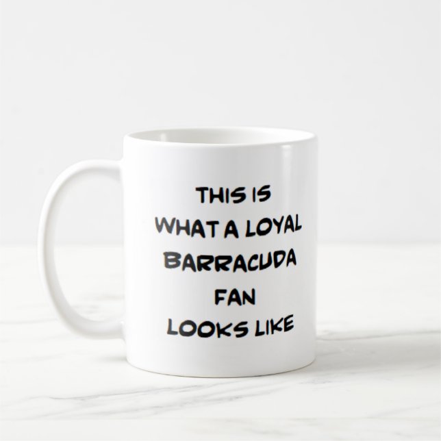 loyal barracuda fan coffee mug (Left)