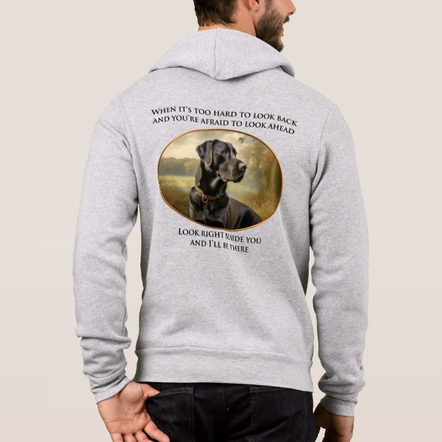 Loyal Black Lab Hoodie (Back)