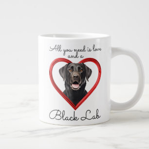 Loyal Black Lab Large Coffee Mug