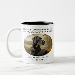 Loyal Black Lab Two-Tone Coffee Mug