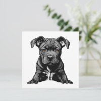 Loyal Black Pitbull Puppy Proud Dog Mom Dad