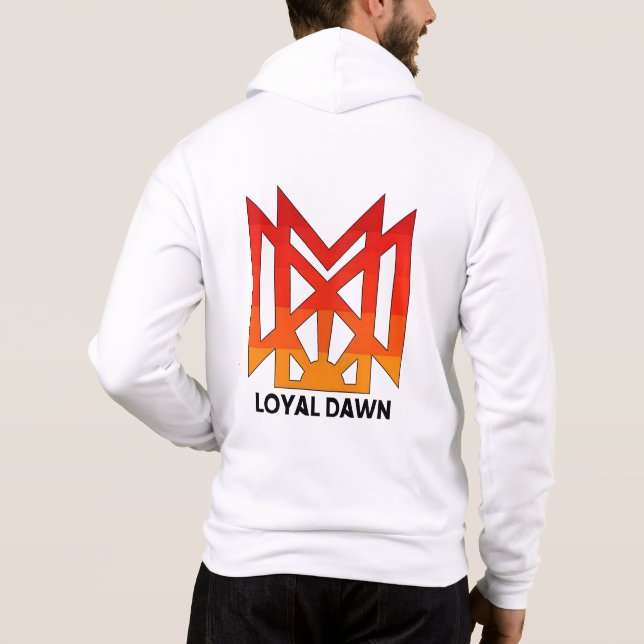 Loyal Dawn Logo Hoodie (WHT) (Back)