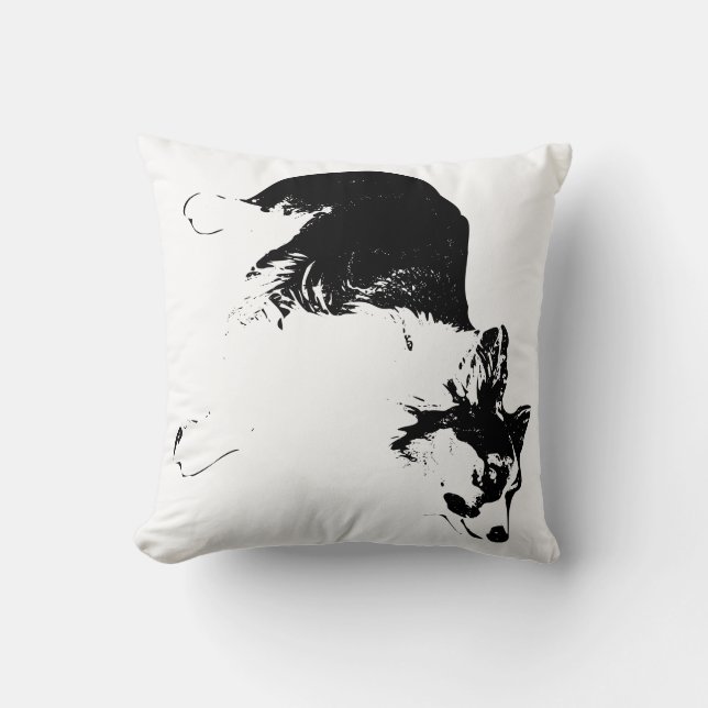 Loyal Eyes in Autumn Calm Cushion (Front)