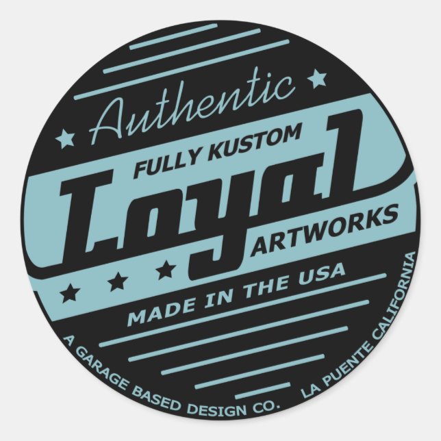 Loyal Garage sticker (Front)
