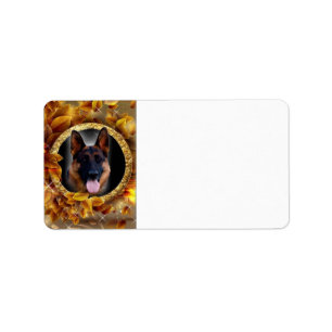 Loyal German Shepherd Label