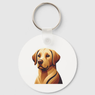 Loyal Labrador Keychain