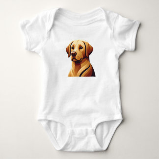 Loyal Labrador Retriever Baby Bodysuit