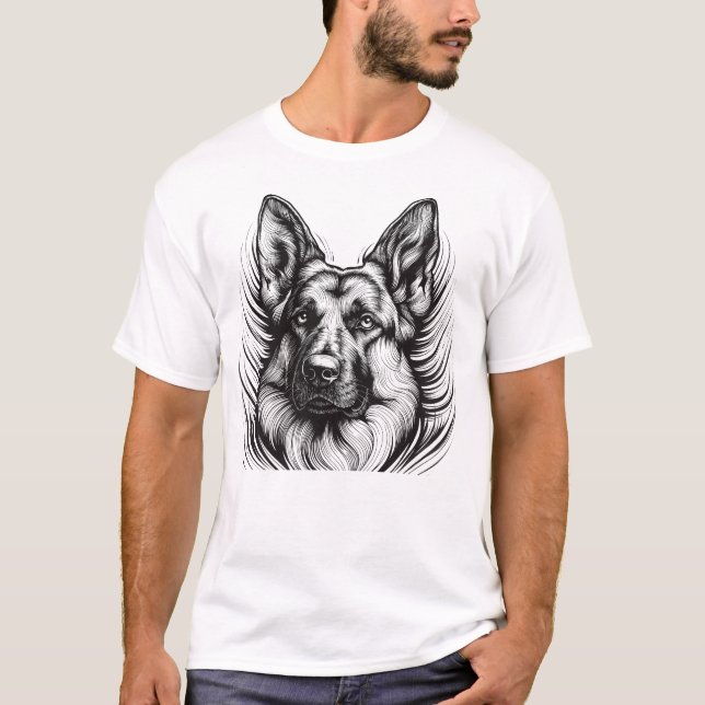 Loyal Like a German Shepherd Shirt - Dog Lover Lin (Front)