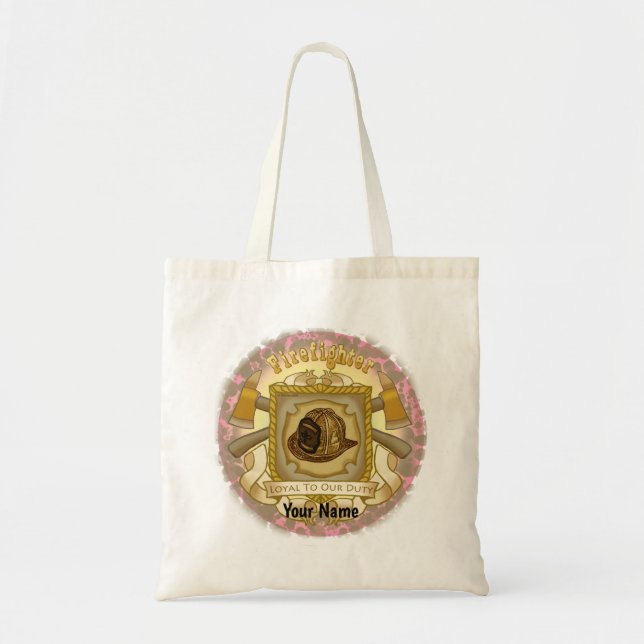 Loyal Shield FireFighter tote bag (Front)