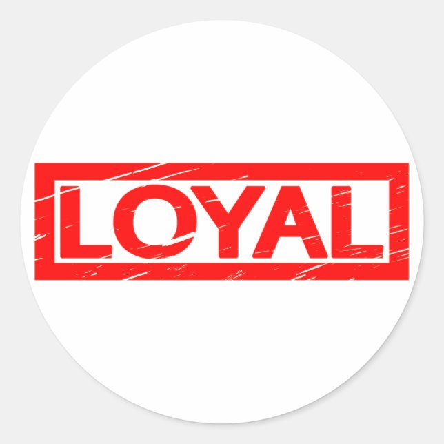 Loyal Stamp Classic Round Sticker (Front)