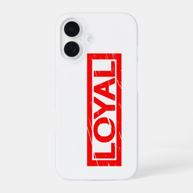 Loyal Stamp iPhone 16 Case (Back)