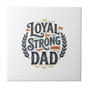 Loyal Strong Dad Vintage Engraving Shirt Design_1 Tile