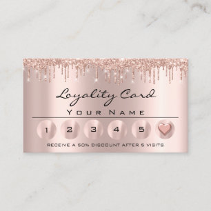 Loyaliy 6 Professional Esthetician Rose Heart Business Card