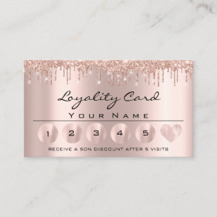 Loyaliy 6 Professional Esthetician Rose Heart Business Card