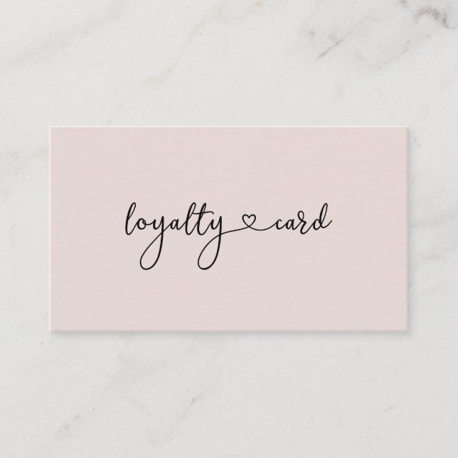 Loyalty 10 Nails Lashes Beauty Business Card (Front)