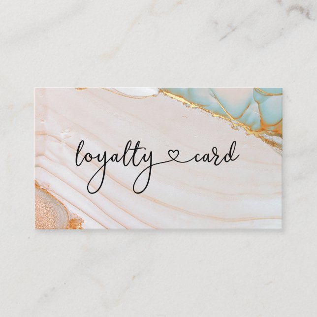 Loyalty 10 Nails Lashes Beauty Business Card (Front)