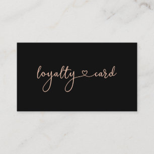 Loyalty 10 Nails Lashes Beauty Business Card