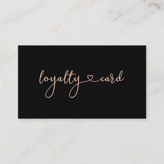 Loyalty 10 Nails Lashes Beauty Business Card (Front)