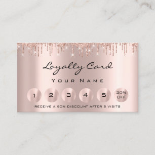 Loyalty 6 Makeutical esthetician Eyelash Rose Business Card