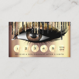 Loyalty 6 Punch Makeup Makeup Eyelash Extensions Business Card