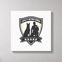 Loyalty Beyond Words Vintage K9 Police Badge Vecto
