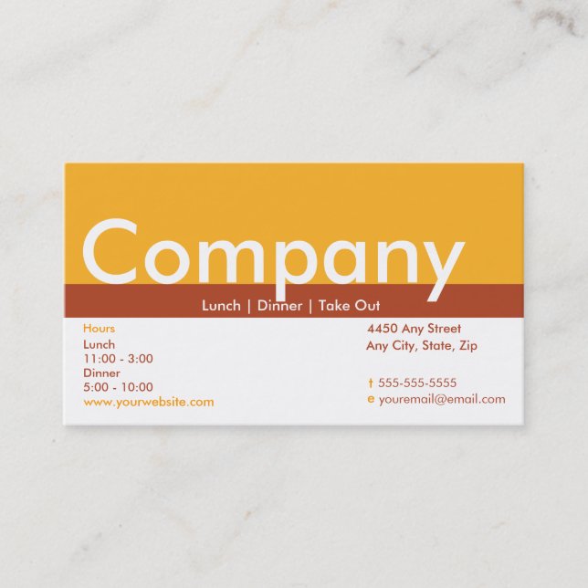 Loyalty Business Card Punch Card (Front)