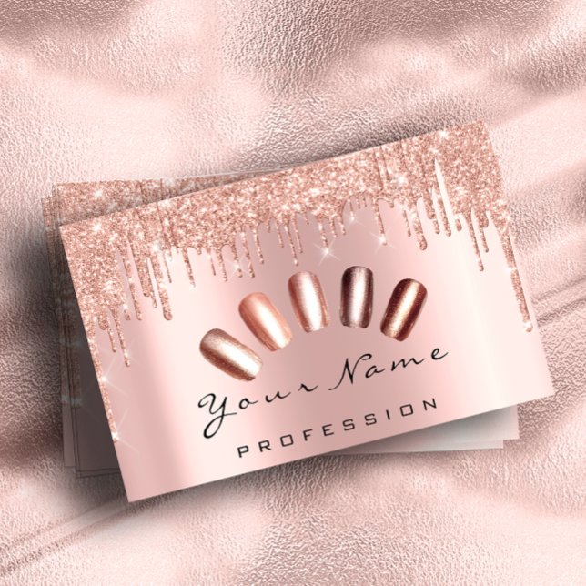 Loyalty Card 10 Punch Golden Crown Rose Nails (Loyalty Card 10 Punch Golden Crown Rose Nails)